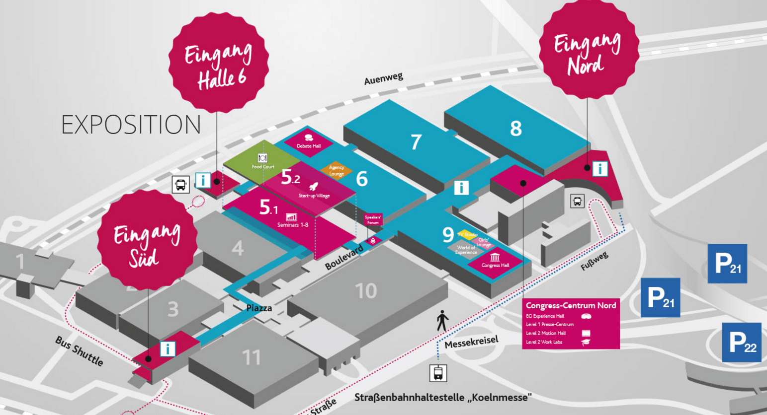 DMEXCO Hallenplan 2017