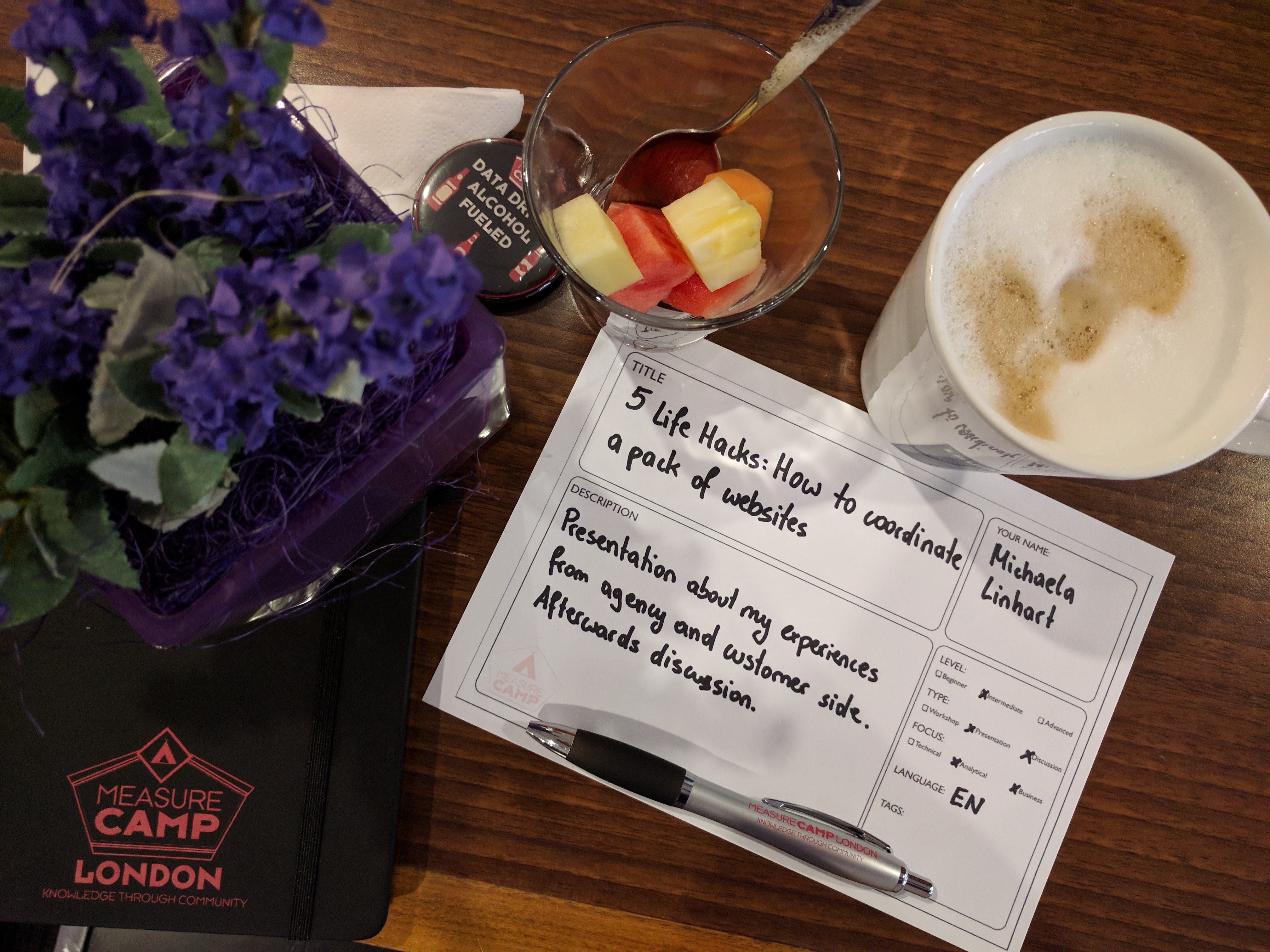 MeasureCamp Frühstück und Planung