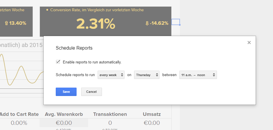 Google Analytics Spreadsheet Plugin Step 7