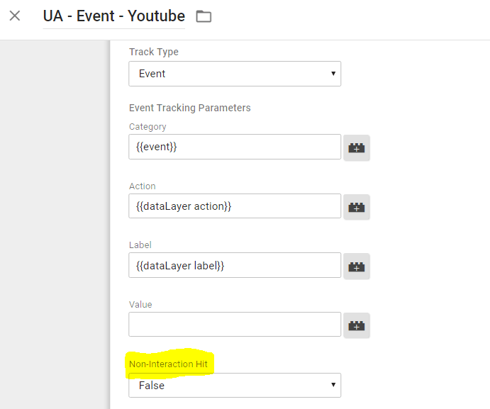 Google Tag Manager Non-Interaction Hit