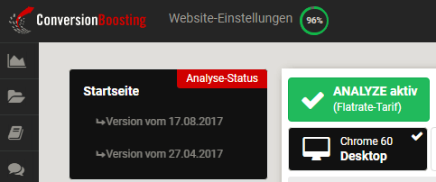 ANALYZE Seiten-Versionierung