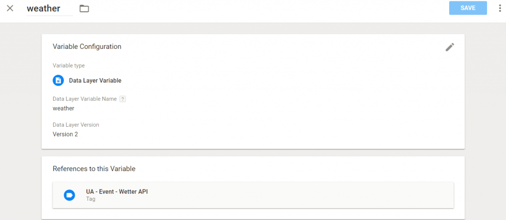 GTM Variable weather