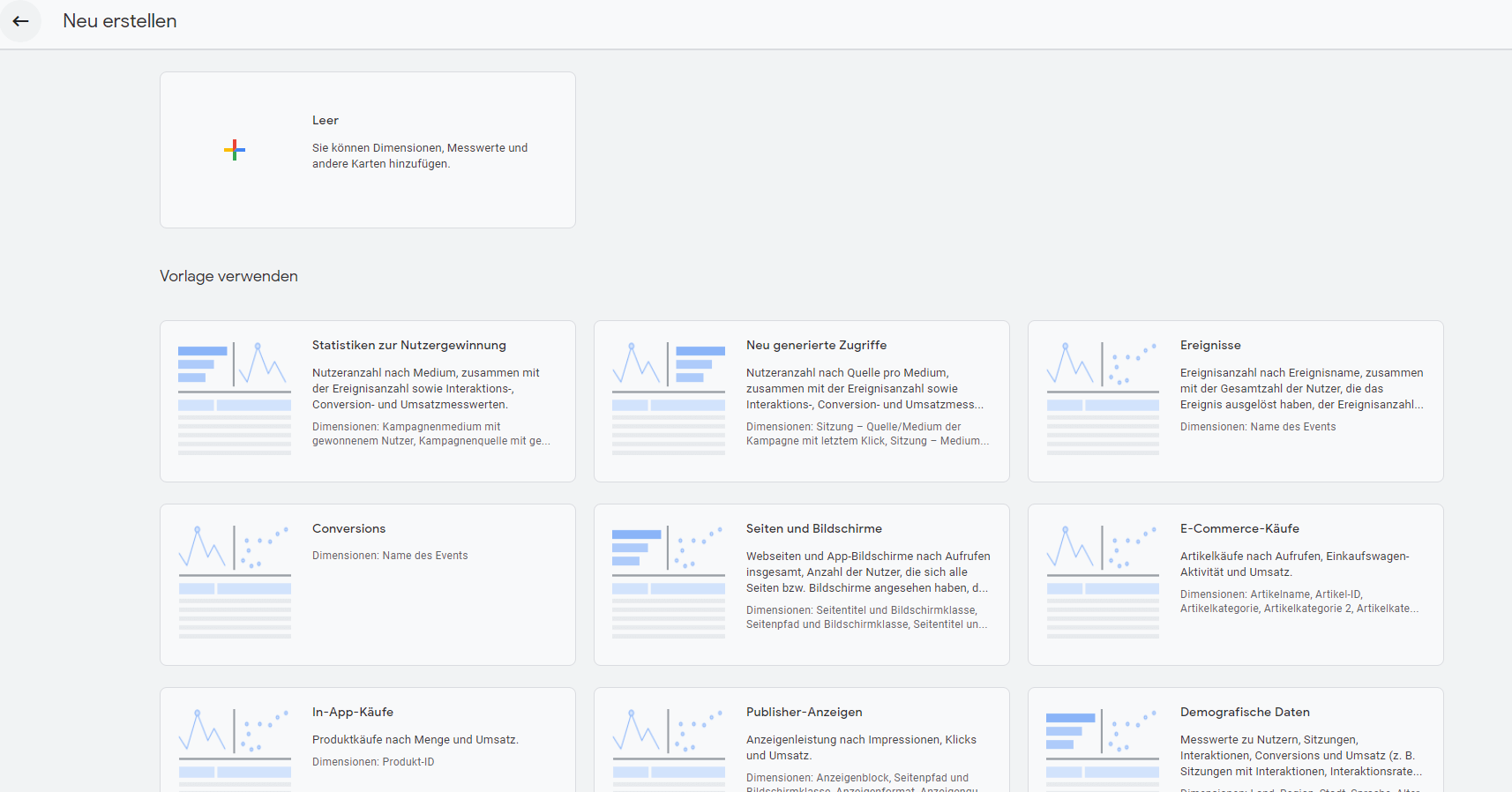Detailreport in GA4 erstellen