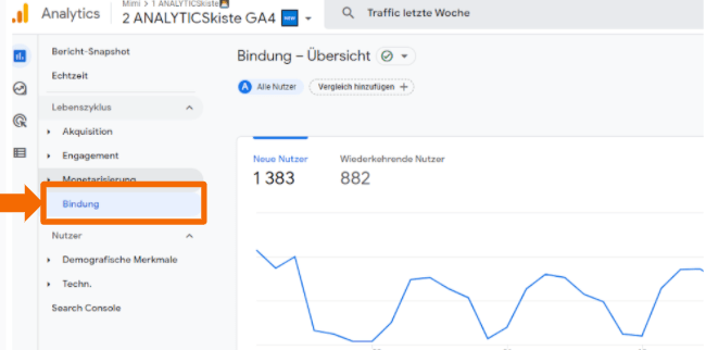 GA4 Retention Report