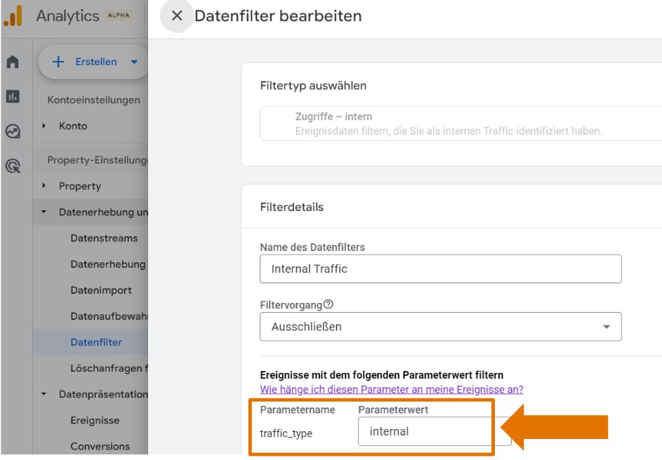 GA4 traffic_type Parameter - internal