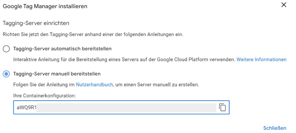 GTM Container installieren