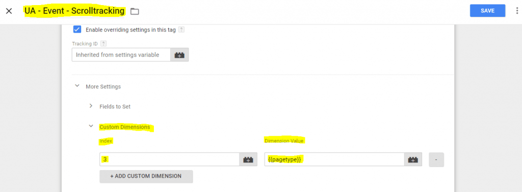 GTM - Scrolltracking Event