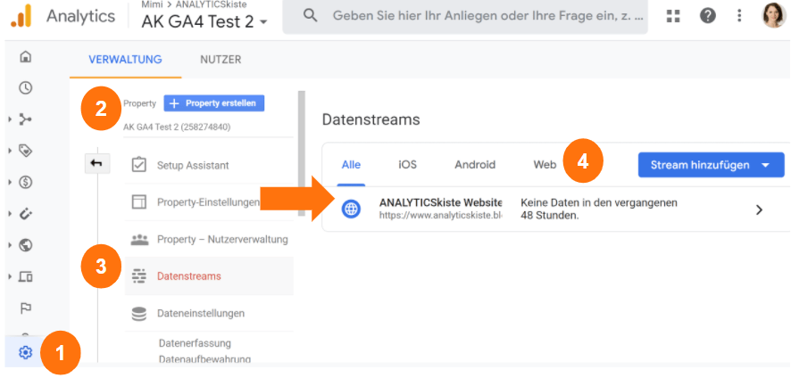 Google Analytics 4 - So findest du die GID