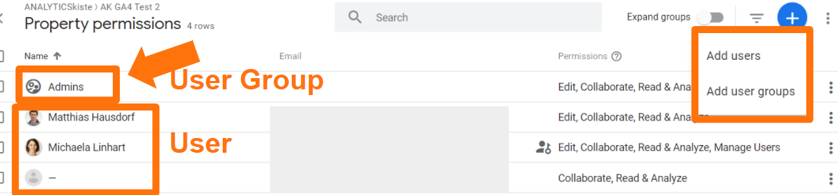 Google Analytics 4 - User Management