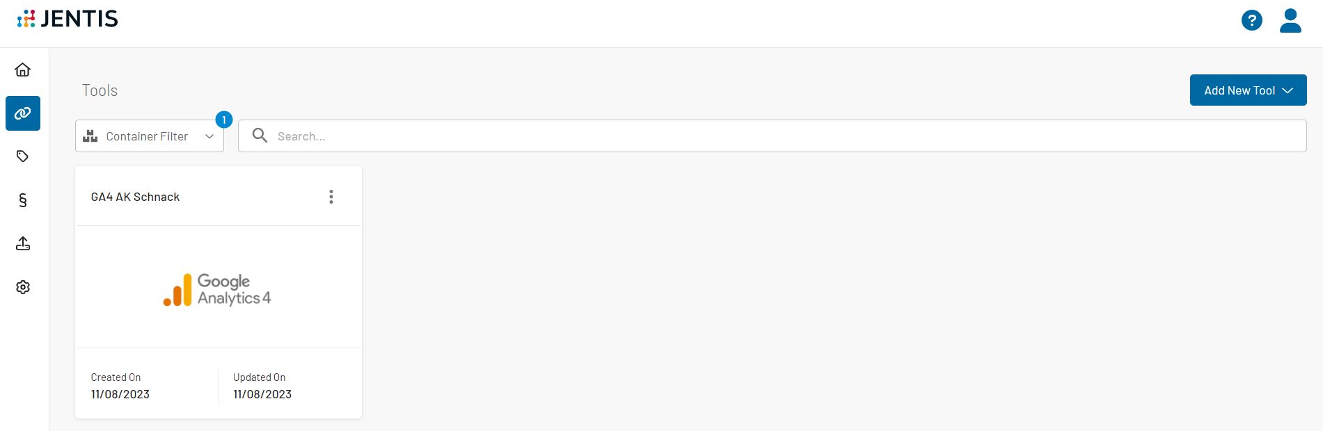 JENTIS Tool Übersicht