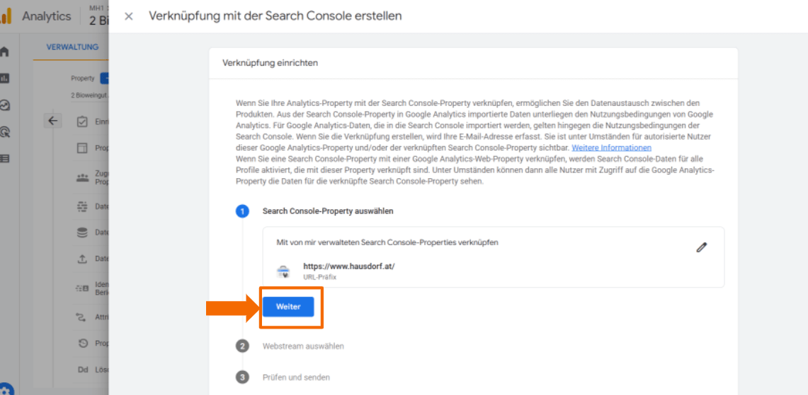 SC Verknüpfung Schritt 1 fertig