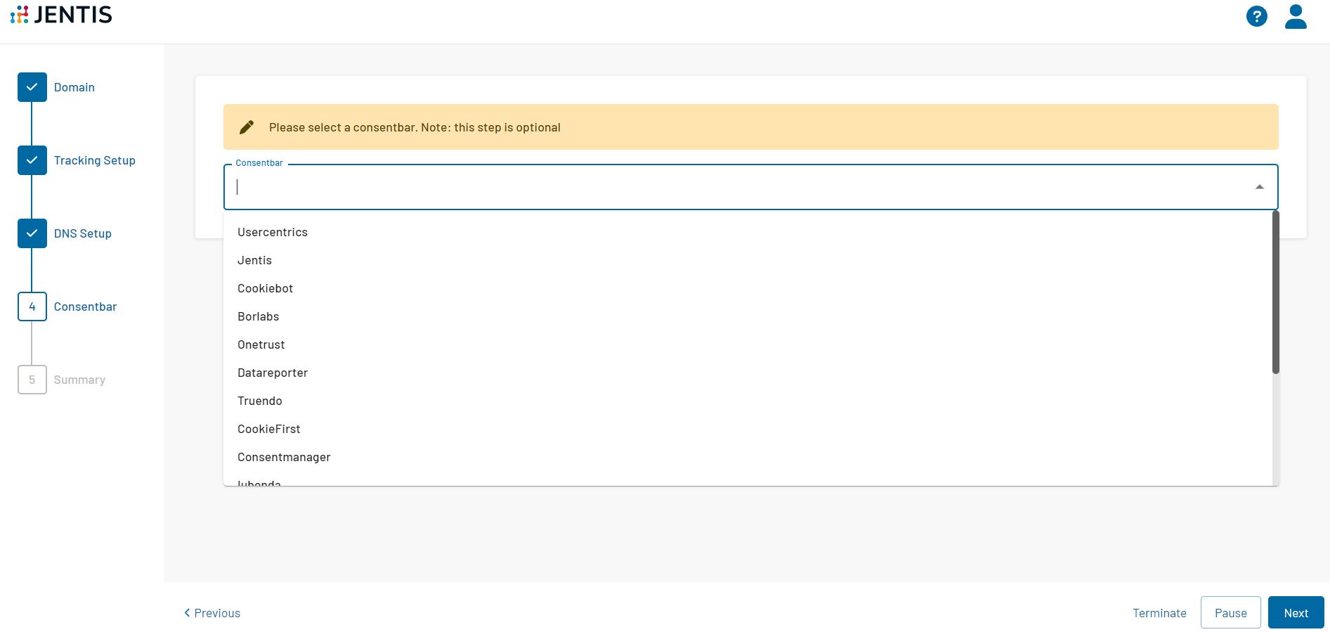 Schritt 4 - Consentbar