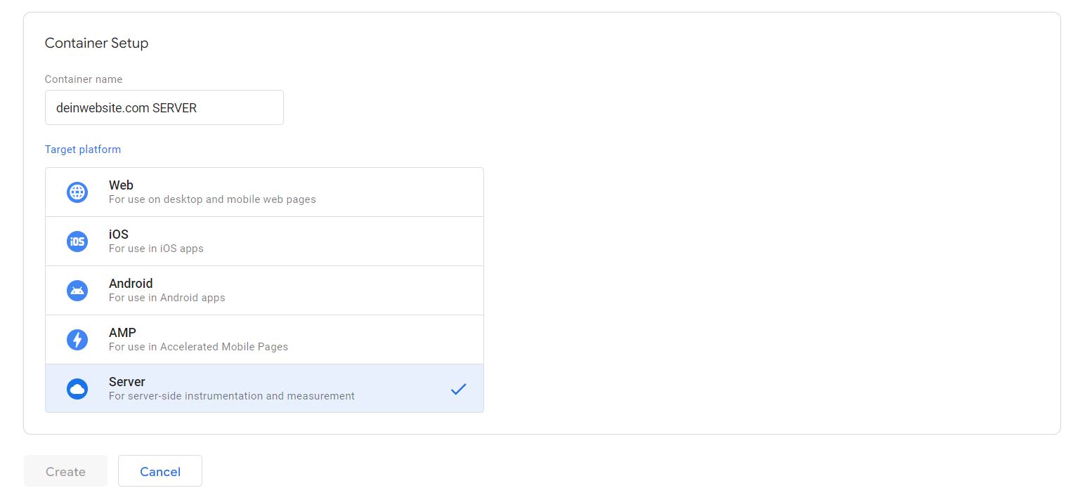 Server GTM Container Setup