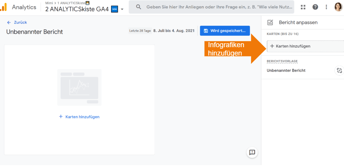 Übersichtsbericht in GA4