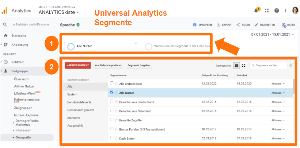 Universal Analytics Segment Engine