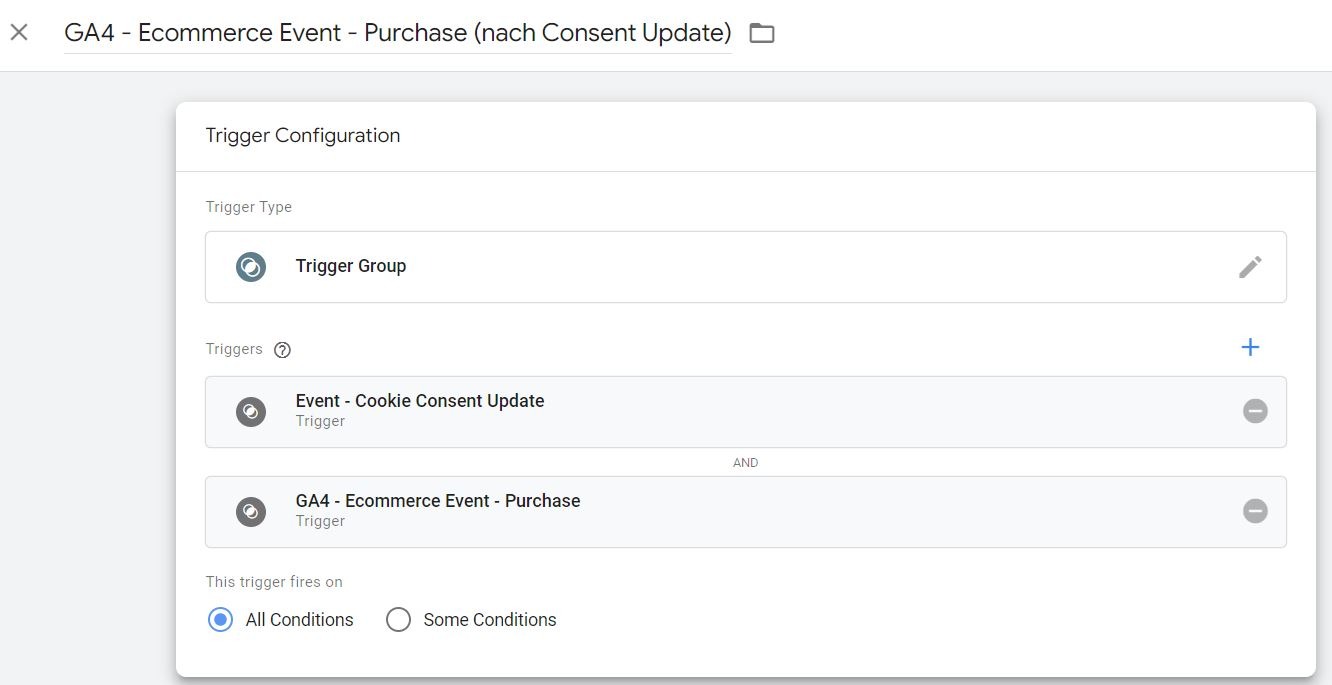 purchase-Trigger im GTM